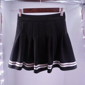 Black Tennis Skirt High Rise